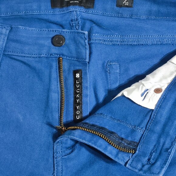 Lucky Brand jeans men's size 31/32 muted pastel blue slim straight leg - Picture 12 of 15